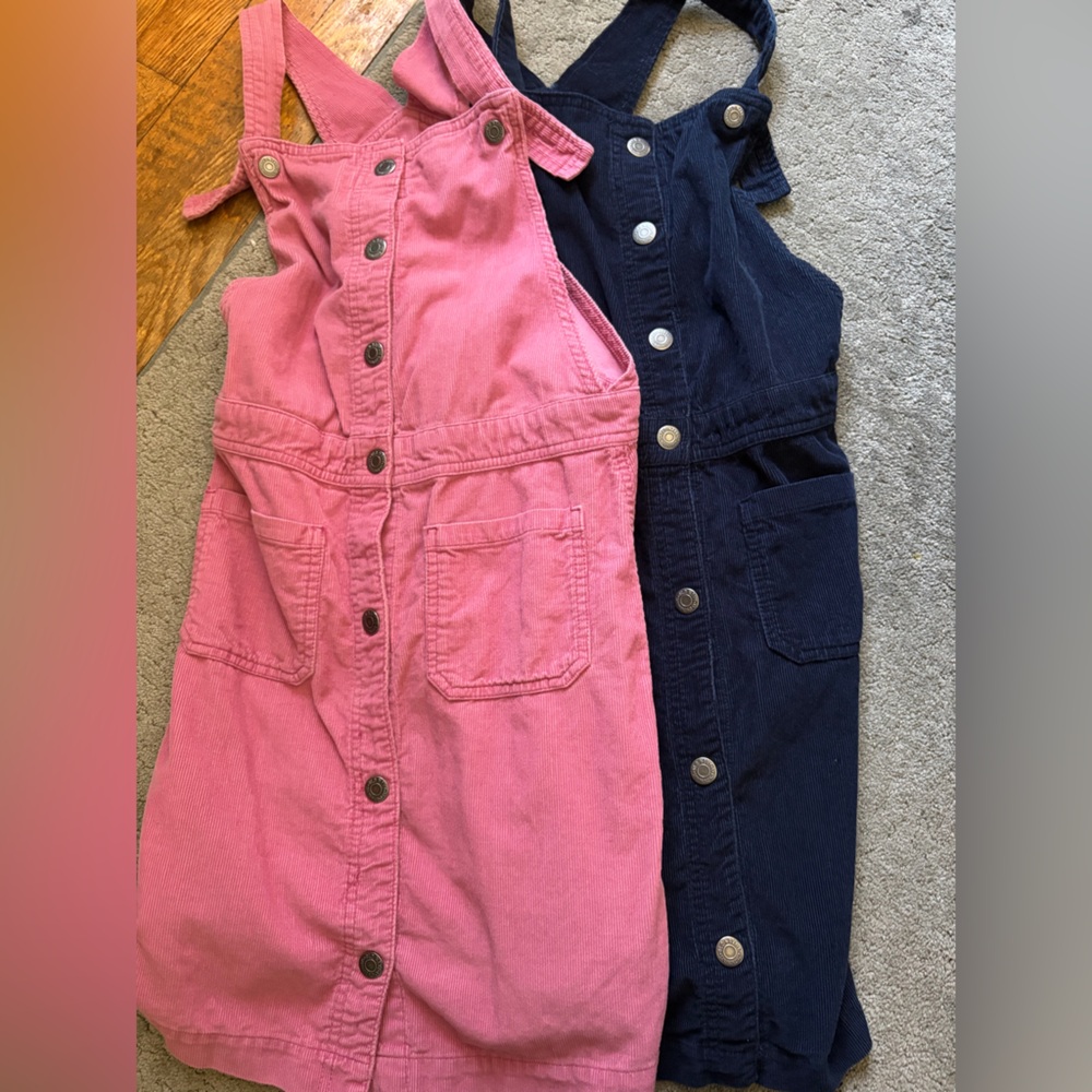 Old Navy Pink Corduroy Button-Front Dresses